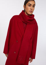 LIU.JO CASACO VERMELHO COM LOGO BORDADO