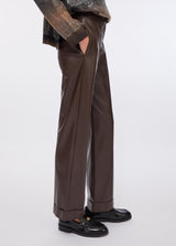 LIU.JO CALÇA ECOPELE CASTANHA