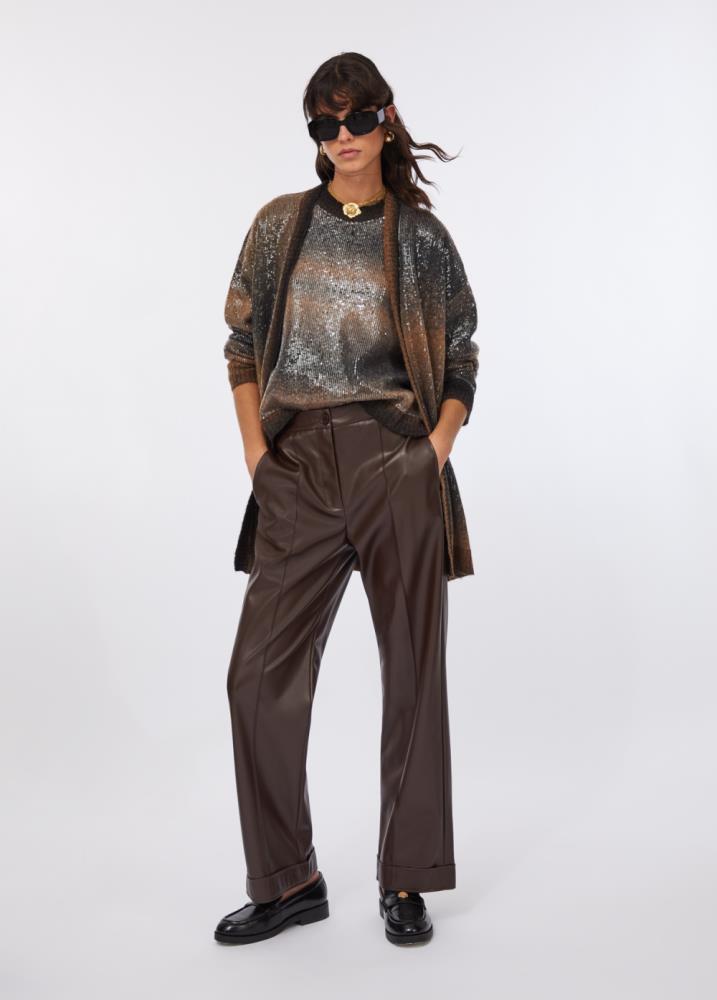 LIU.JO CALÇA ECOPELE CASTANHA