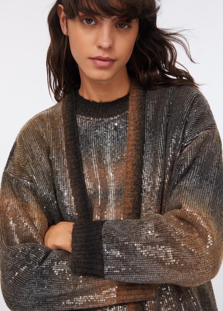 LIU.JO CASACO DE LANTEJOULAS