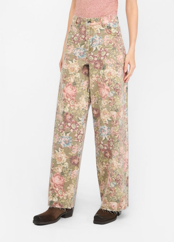 LIU.JO CALÇA GANGA ESTAMPA  FLORAL