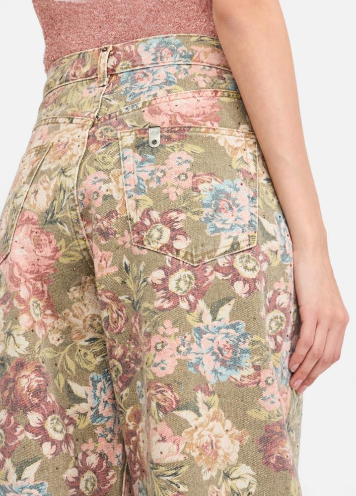 LIU.JO CALÇA GANGA ESTAMPA  FLORAL