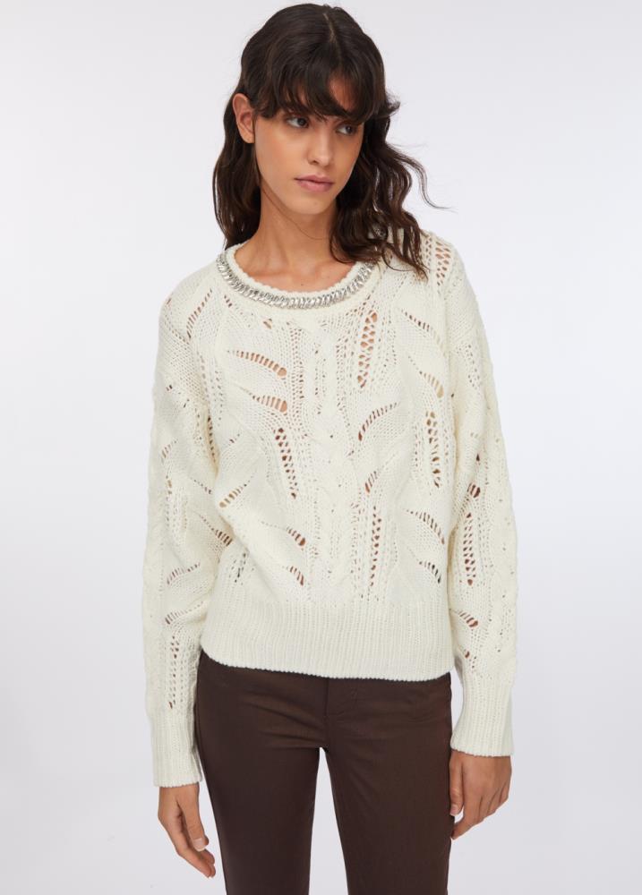 LIU.JO CAMISOLA DE MALHA COM BRILHANTES