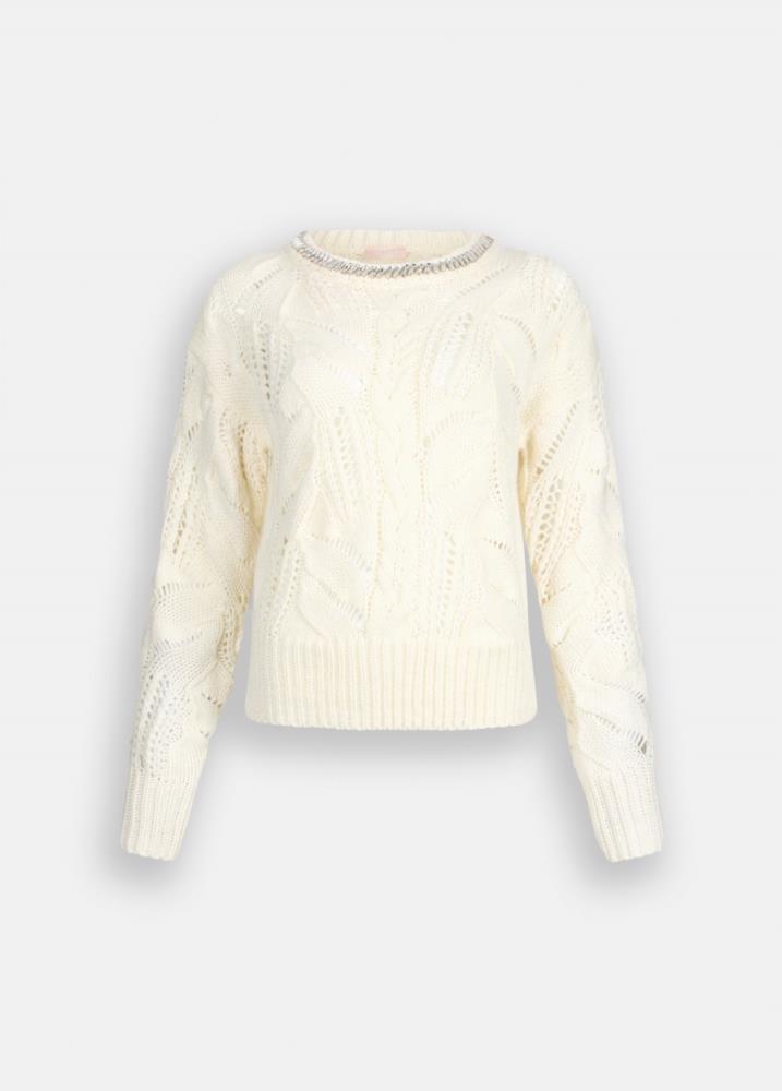 LIU.JO CAMISOLA DE MALHA COM BRILHANTES
