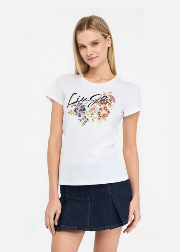 LIU.JO T-SHIRT COM ESTAMPA FLORAL