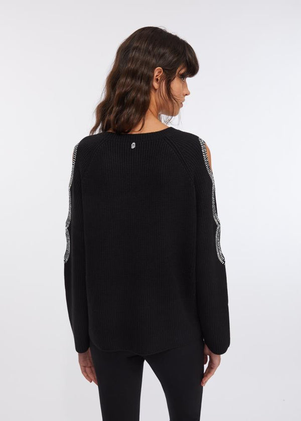 LIU.JO MALHA PRETA COM BRILHO