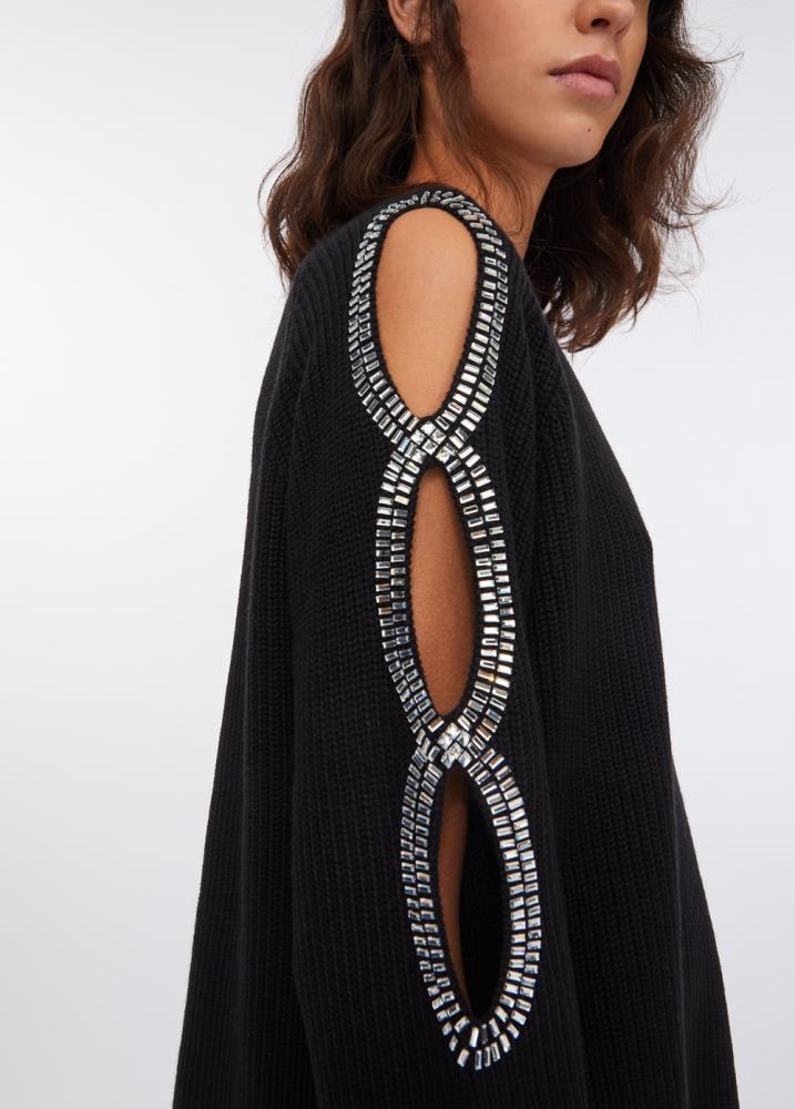 LIU.JO MALHA PRETA COM BRILHO