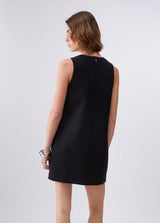 LIU.JO VESTIDO PRETO COM BRILHANTES