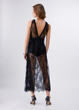 LIU.JO VESTIDO DE RENDA COMPRIDO