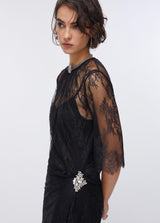 LIU.JO VESTIDO DE RENDA CURTO