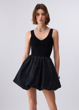 LIU.JO VESTIDO TAFETÁ CURTO