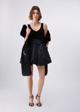 LIU.JO VESTIDO TAFETÁ CURTO