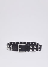 LIU.JO CINTO LARGO PRETO COM TACHAS GRANDES