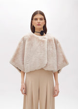 BLUGIRL CAPA BEGE DE PÊLO