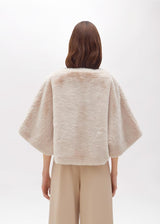 BLUGIRL CAPA BEGE DE PÊLO