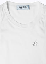 BLUGIRL TOP COM LOGO EM STRASS