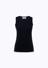BLUGIRL TOP AZUL MARINHO COM LOGO EM STRASS