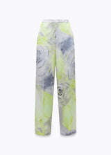 BLUGIRL CALÇA CETIM  COM IMPRESSÃO FLORAL
