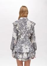 BLUGIRL BLUSA COM IMPRESSÃO DE RENDA