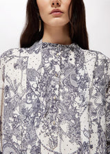 BLUGIRL VESTIDO COM IMPRESSÃO DE RENDA