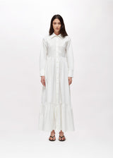 BLUGIRL VESTIDO BRANCO DE ALGODÃO