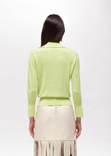 BLUGIRL POLO VERDE COM COM ALFINETE DE FLOR