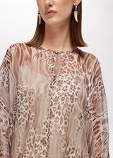BLUGIRL VESTIDO LONGO ANIMAL PRINT