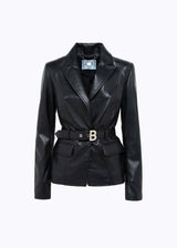 BLUGIRL BLAZER EM PELE COM CINTO