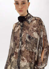 BLUGIRL BLUSA PRINT LEOPARDO