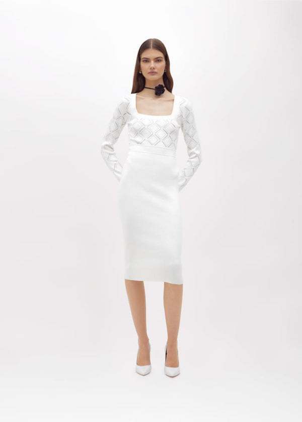 BLUGIRL VESTIDO DE MALHA COM APLICAÇÕES