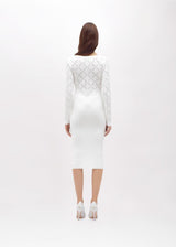 BLUGIRL VESTIDO DE MALHA COM APLICAÇÕES