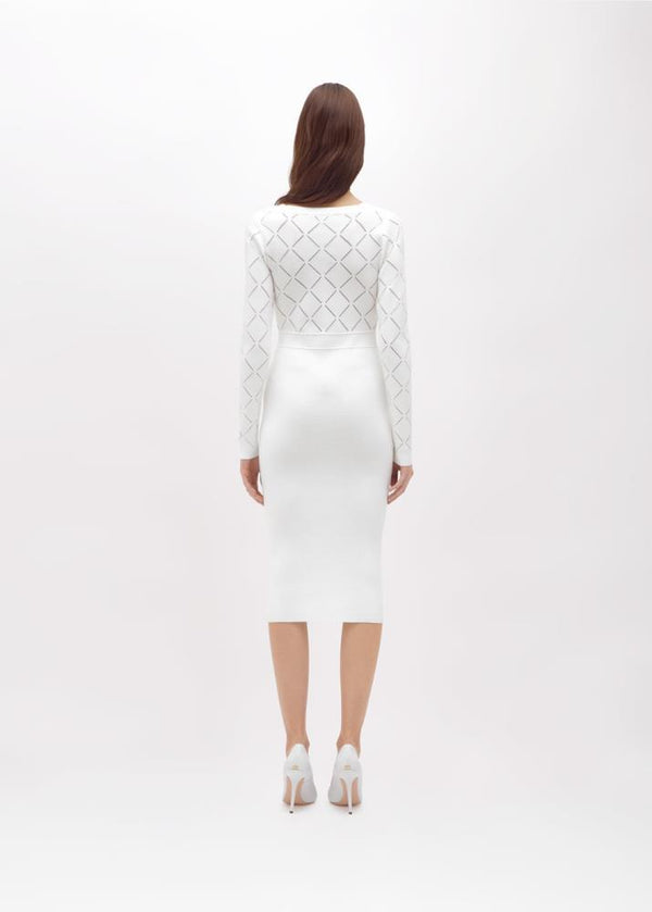 BLUGIRL VESTIDO DE MALHA COM APLICAÇÕES