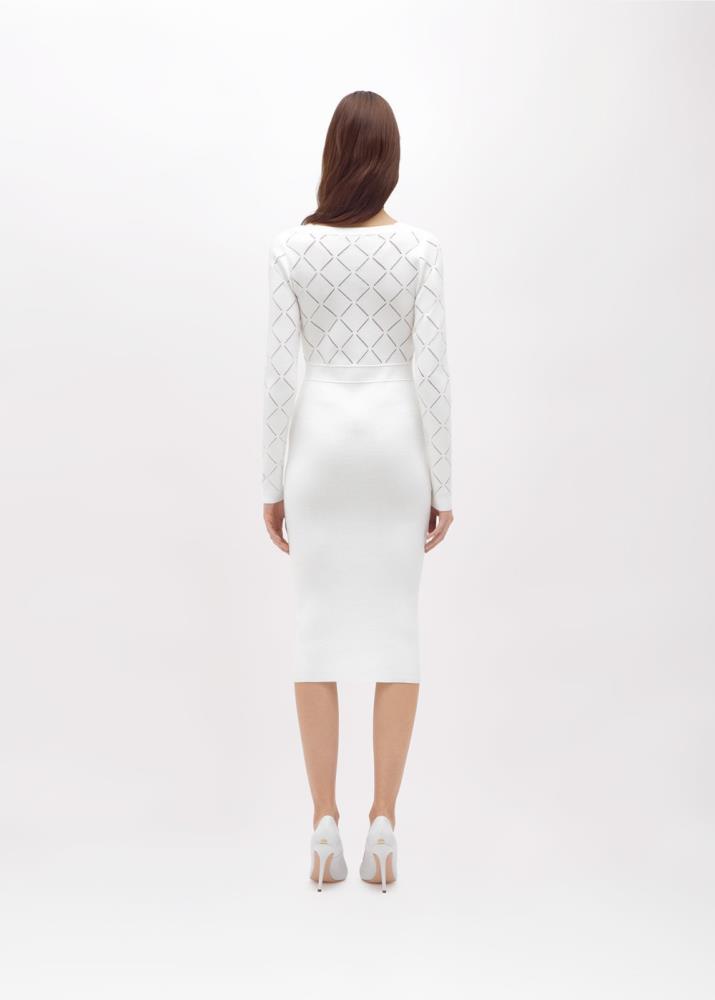 BLUGIRL VESTIDO DE MALHA COM APLICAÇÕES