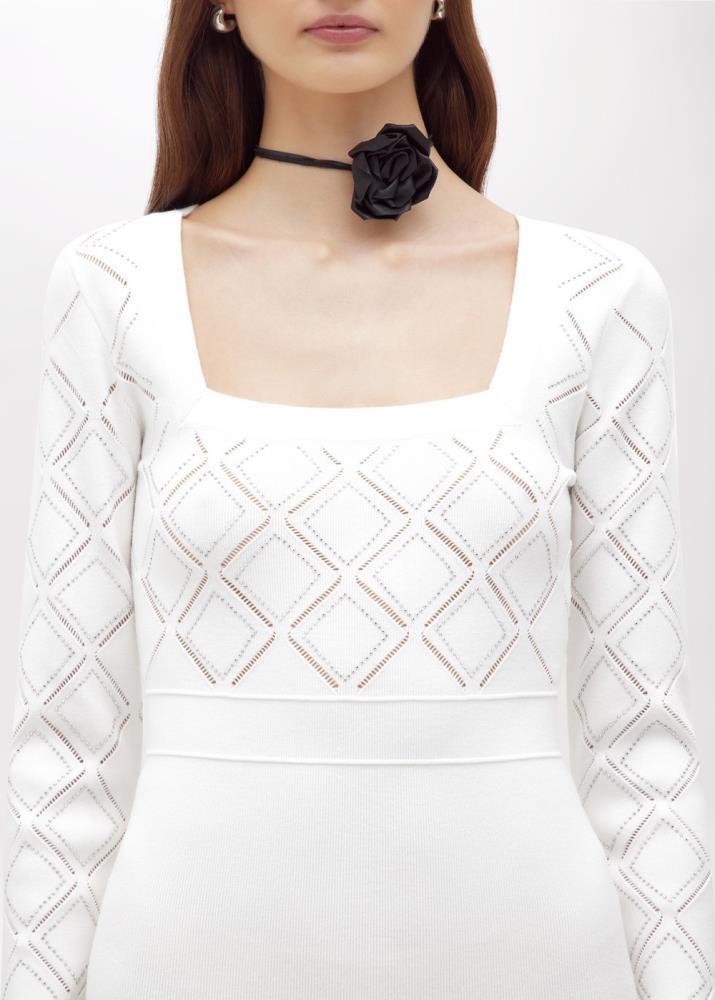 BLUGIRL VESTIDO DE MALHA COM APLICAÇÕES