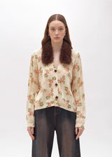 BLUGIRL CASACO DE MALHA COM ESTAMPA FLORAL
