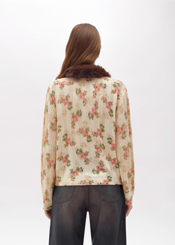 BLUGIRL CASACO DE MALHA COM ESTAMPA FLORAL