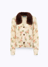 BLUGIRL CASACO DE MALHA COM ESTAMPA FLORAL