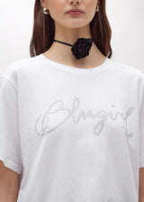 BLUGIRL T-SHIRT COM LOGO STRASS