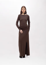 BLUGIRL VESTIDO CASTANHO