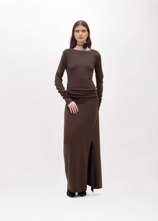 BLUGIRL VESTIDO CASTANHO