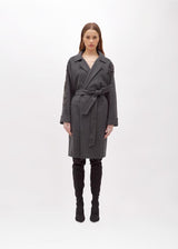 BLUGIRL CASACO CINZA COM APLICAÇÕES DE STRASS