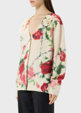 BLUMARINE CASACO DE MALHA COM ESTAMPA FLORAL