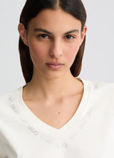 LIU.JO T-SHIRT DECOTE EM V