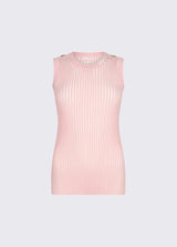 LIU.JO TOP CANELADO ROSA