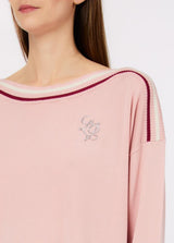 LIU.JO MALHA ROSA COM LISTRADO