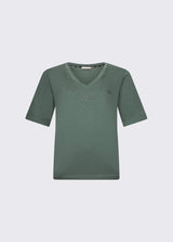 LIU.JO T-SHIRT VERDE COM STRASS