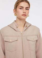 LIU.JO CASACO BEGE COM STRASS