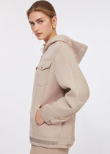 LIU.JO CASACO BEGE COM STRASS