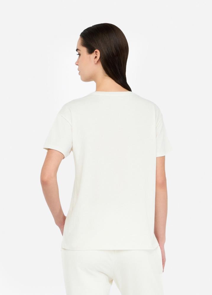 LIU.JO T-SHIRT LOGO EM STRASS