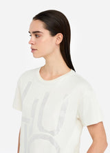 LIU.JO T-SHIRT LOGO EM STRASS